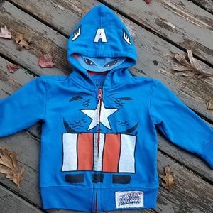 Captain America zip-up hoodie